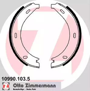 Комплект колодок стояночного тормоза ZIMMERMANN 10990.103.5