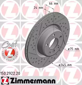 Тормозные диски ZIMMERMANN 150.2922.20