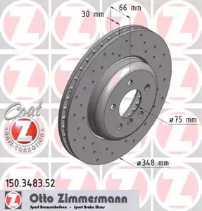 Тормозные диски ZIMMERMANN 150.3483.52