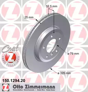 Тормозные диски ZIMMERMANN 150.1294.20