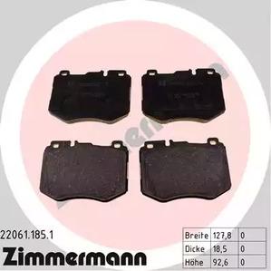 Комплект тормозных колодок дискового тормоза ZIMMERMANN 22061.185.1