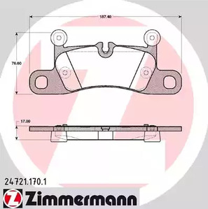 Тормозные колодки ZIMMERMANN 24721.170.1