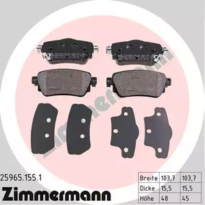 Тормозные колодки ZIMMERMANN 25965.155.1