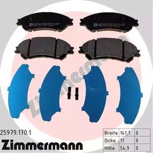 Колодки тормозные ZIMMERMANN 25979.170.1