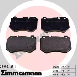Тормозные колодки ZIMMERMANN 25997.185.1