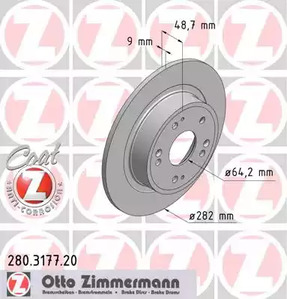 Тормозные диски ZIMMERMANN 280.3177.20