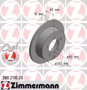 Тормозные диски ZIMMERMANN 380.2110.20