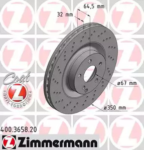 Тормозные диски ZIMMERMANN 400.3658.20