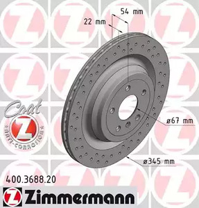 Тормозные диски ZIMMERMANN 400.3688.20