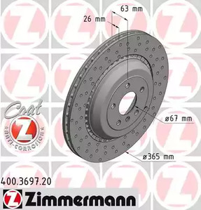 Тормозные диски ZIMMERMANN 400.3697.20
