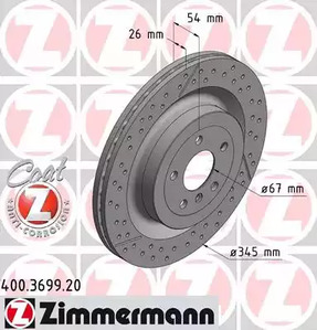 Тормозные диски ZIMMERMANN 400.3699.20