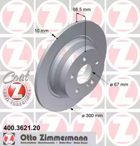 Тормозные диски ZIMMERMANN 400.3621.20
