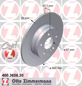 Тормозные диски ZIMMERMANN 400.3656.20