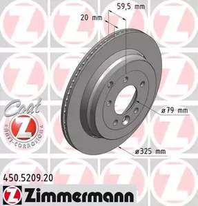 Тормозные диски ZIMMERMANN 450.5209.20