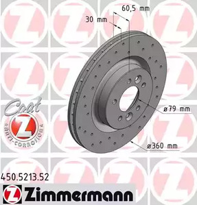 Тормозные диски ZIMMERMANN 450.5213.52