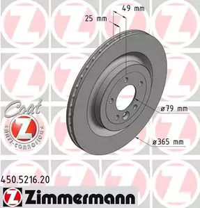 Тормозные диски ZIMMERMANN 450.5216.20