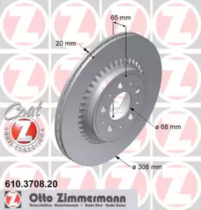Тормозные диски ZIMMERMANN 610.3708.20